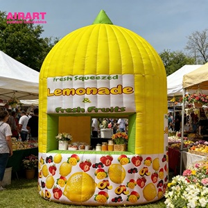 Kiosque géant <span class=keywords><strong>gonflable</strong></span> en forme de citron pour festival de musique en plein air - Product Image 1