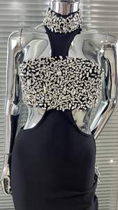 Sexy Hand Beading Celebrity <strong>Long</strong> Fashion Celebrity Evening Women's Party <strong>Dress</strong> - Product Image 4