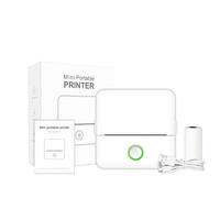 Mini imprimante d'étiquettes thermiques Bluetooth 4.0, USB, photo, petit format, noir et blanc, X6, 200 dpi, batterie 800 mAh, papier 57x25 mm