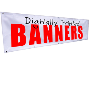Hot Selling 100% Vinyl Party Banners and Promotional Flags Custom Logo Durable for Outdoor Decoration of Any Size
