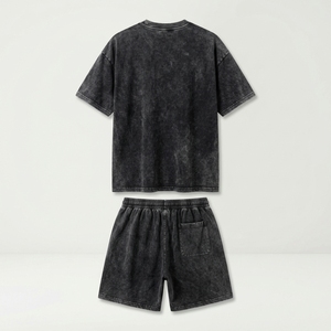 Custom <b>Design</b> Logo Anti-Wrinkle Printed Breathable 100% Cotton <b>Short</b> <b>Set</b> Streetwear Two-Piece <b>T</b>-<b>Shirt</b> <b>Shorts</b> Men Urban Fashion - Product Image 6