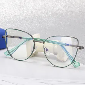 2022 Neuheiten Modedesigner Katzenauge Klare Rahmen Anti Blue light Blue Light Blocking Glasses Brillen