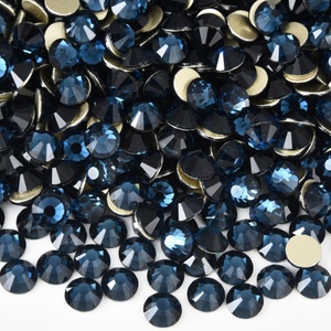 Strass en verre de haute qualité OLeeya, cristaux dorés à dos plat, pierres pour nail art, bricolage et décorations - Product Image 5