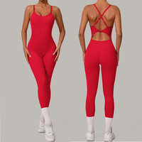 Combinaison de yoga sans couture personnalisée OEM pour Pilates, gym, avec effet push-up, respirante, pour l'entraînement