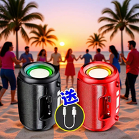Haut-parleur Bluetooth portable AI tendance avec 8000 chansons préchargées, lumière RGB, basses puissantes, idéal pour la plage, le camping, la maison et les fêtes