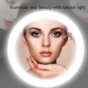 <span class=keywords><strong>Popular</strong></span> OEM al aire libre plegable Led fuente de Banco de energía espejo de maquillaje portátil espejo cosmético <span class=keywords><strong>Internet</strong></span> rojo banco de energía portátil - Product Image 4