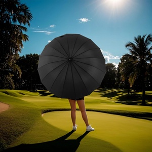 Luxury Executive Golf <b>Umbrella</b> Classic Plastic Handle Elegant Design Corporate Branding Straight <b>Umbrella</b> Pongee Premium Gift - Product Image 2