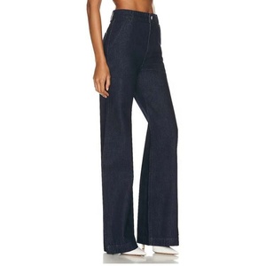 Jeans de Diseño Nuevo y Alta Calidad, Casuales, Sexys, de Cintura Baja para Mujer, Lavado Ácido, Desgastados, Sencillos, Estilo OOTD, Acampanados - Product Image 2