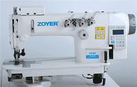 ZY3800-3 machine à coudre industrielle à grande vitesse de point de chaîne d'entraînement de courroie de trois aiguilles pour le T-shirt