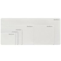 Tapis de souris blanc blanc pour Sublimation imprimé taille personnalisée et Logo flans en caoutchouc naturel tapis de bureau clavier d'ordinateur