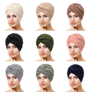 <span class=keywords><strong>CELESTE</strong></span> Turbante Negro Mujer con Lunares Dorados Diadema Ajustable Algodón Alambre Protector Diseño - Product Image 1