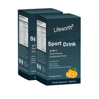 Lifeworth orange sport suppléments vitamines taurine boisson énergétique de marque privée