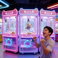Machine de jeu à monnayeur économique pour parc d'attractions, machine à griffes d'arcade personnalisée pour la distribution de jouets avec accepteur de billets