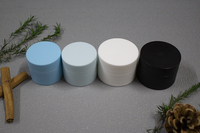 Récipient en plastique rond bleu pour soins de la peau personnalisé pot de crème vide 5g 15g 20g 30g 50g pot cosmétique crème pour le visage vente en gros