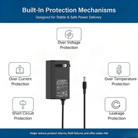 Adaptateur secteur universel MYIXI 60W 19,5V 3,42A DC, prise EU, 55V AC, matériau PC, LED et Micro USB