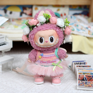 Conjunto de Dos Piezas de Ropa para Muñeca Labubu, Ropa de Primavera y Otoño para Niñas de 8 a 13 Años, Accesorios de Peluche - Product Image 2