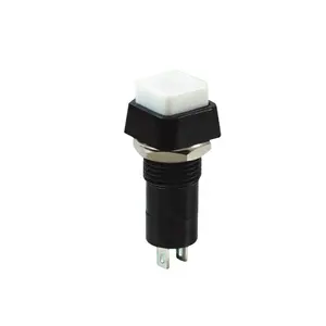 SCI Self-locking R13-23 Momentary Reset Push Button Switch Plastic Red Yellow White Black Green Snap-in Type Button Switch