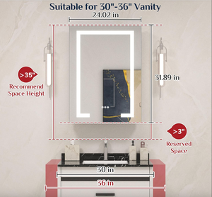 <span class=keywords><strong>Armoire</strong></span> à pharmacie moderne à gradation 3 couleurs <span class=keywords><strong>avec</strong></span> sorties <span class=keywords><strong>de</strong></span> désembuage pour la salle <span class=keywords><strong>de</strong></span> bain, la chambre <span class=keywords><strong>et</strong></span> le salon. - Product Image 5