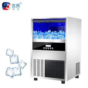 GQ-60 Ice Maker Affordable Automatic Easy to Operate Ice Making Machine Stainless Steel The New Cube,dice Cube Compressor