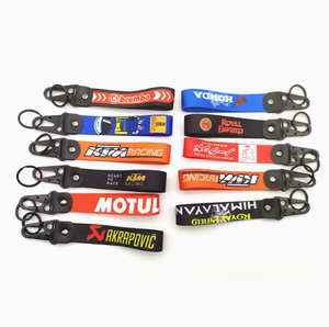 Wholesale Custom Logo Woven Embroidered <b>Keychain</b> Lanyard Bulk <b>Personalized</b> Key Strap Promotional Gift Key Accessory - Product Image 3