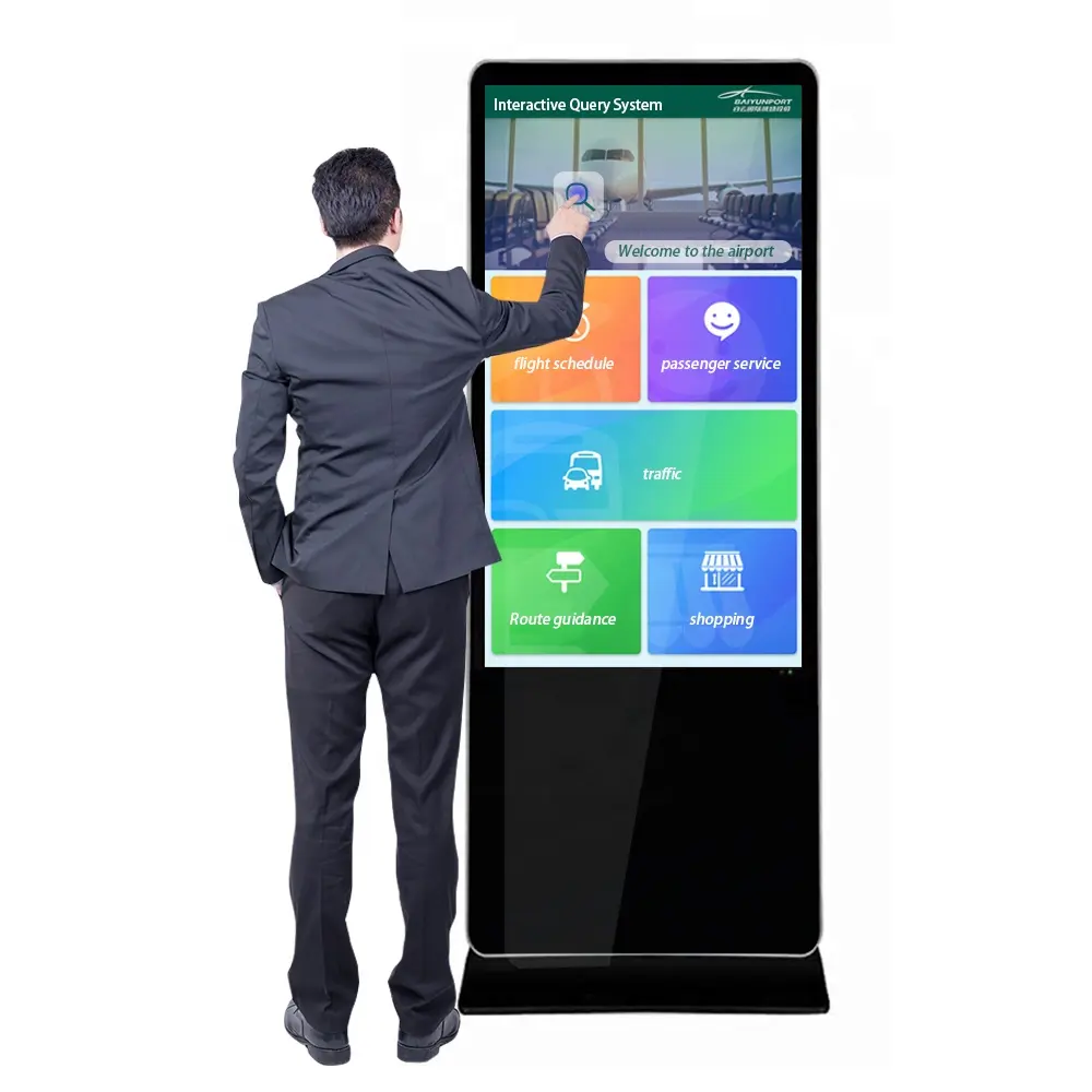 55-дюймовый с напольной подставкой цифровая вывеска оборудование рекламное табло с ЖК-экраны для супермаркета/метро/ресторан