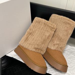 2026 Designer Original Premium Thermal Snow <b>Boots</b> Hot-Selling Lace-Up Sheepskin Lightweight <b>Warm</b> Outdoor Casual Shoes <b>Men</b> Women - Product Image 3