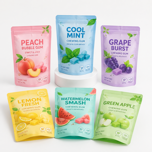 Bolsa de Aluminio Biodegradable Personalizada con Cierre, de Grado Alimenticio, para Envasar Nueces, Leche, Chicle y Otros Snacks - Product Image 1
