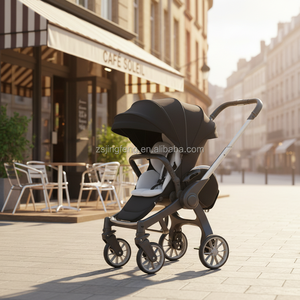 Cochecito de Bebé Plegable 4 en 1 con Marco de Aleación de Aluminio Ligero Personalizado, Capacidad de Carga de 15 kg, Portátil para Bebés de 0 a 3 Años - Product Image 2