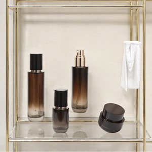 Private Label Luxury Lotion Pumps Nail Polish <b>Oil</b> Bottle Skincare Packaging Set <b>Jar</b> Cosmetic Glass Bottle Screen Printing Gold/ - Product Image 2