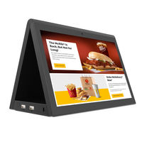 Tablette interactive double écran 10,1 pouces Android 11 pour affichage numérique avec CMS basé sur le cloud pour la réception d'hôtel et les services aux clients