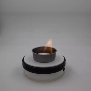 Stainless Steel Mini Alcohol Stove Round Metal Cup Lightweight Outdoor Cookware - Product Image 1