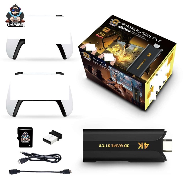 NKIWI Q8 Max Game Stick New 4K 2.4G Wireless Gamepad Retro Classic TV Video Game Console with HD Output Classic Video Game Box