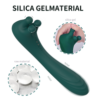Vibrador de Masaje 2 en 1 para Adultos, Silicona Líquida, Doble Estimulación, Carga USB, Ultra Silencioso, para Mujer, Venta al Por Mayor