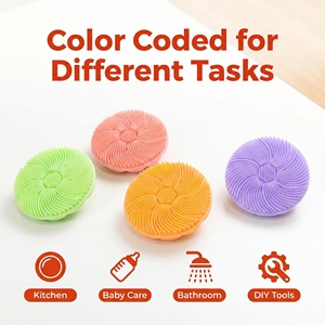 Soft Exfoliating Facial Cleansing Face Scrubber Deep <b>Pore</b> Cleaning Manual Massage Brush Food Grade Silicone Custom Color - Product Image 6