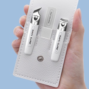 Wholesale Stainless Steel Manicure Tools Dead Skin <b>Scissors</b> and <b>Nail</b> Clippers with Sharp Tip Custom Logo Suit Set in Box - Product Image 5