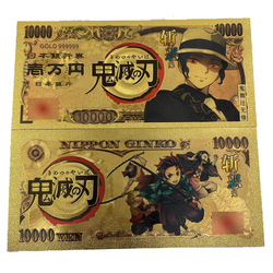 Nhật Bản Bộ Sưu Tập Quà Tặng Quỷ Slayer Manga Tiền Giấy 10000 Đô La Kỷ Niệm Vàng Màu Sắ<span class=keywords><strong>c</strong></span> Hành Động Hình Kim Loại Tiền - Product Image 6