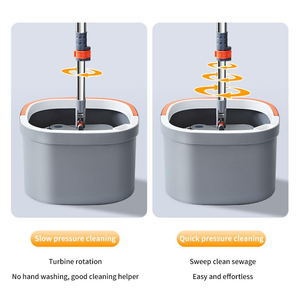 Mopa Clásica de Una Sola Pieza con Sistema de Centrifugado, Palo de Aleación de Aluminio, Cabezal de Microfibra, Inclinación y Deshidratación, Mopa para Limpieza del Hogar - Product Image 6