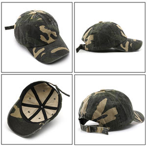 Chapeau de papa ajustable en coton Vintage unisexe en gros casquette de baseball vierge casquettes de sport en détresse teintes - Product Image 2