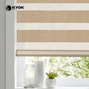 KYOK 2022 new indoor home window day night zebra roller blinds/zebra roller shades