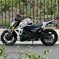 Moto de rue à essence Haojue Dr300 d'occasion, 300 cm³, bicylindre, refroidissement par eau, ABS, haute performance >180 km/h