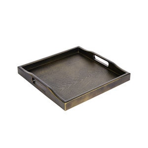 New Chinese style Japanese <b>tea</b> <b>tray</b>/<b>tray</b>, rectangular shape, imitation wood plastic, suitable for home use, imitation wood - Product Image 5