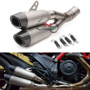 Silenciador antideslizante de 60MM para motocicleta, tubo de Escape de aleación de titanio, doble salida, para <span class=keywords><strong>Ducati</strong></span> <span class=keywords><strong>Diavel</strong></span> <span class=keywords><strong>1200</strong></span> - Product Image 5
