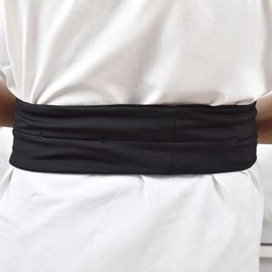 Ceinture de course ajustable nouvelle conception BSCI, sac banane mince extensible avec poches zippées pour activités de fitness - Product Image 5