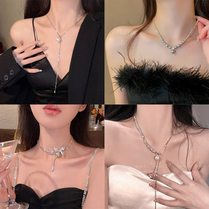Butterfly Necklace For Women Alloy Clavicle Chain Party Fashion Jewelry - Product Image 1