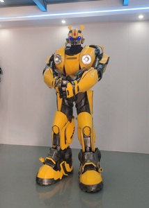 Costume de cosplay réaliste Transformers Movie Bumblebee unisexe avec éclairage LED, tenue intégrale pour fête, en stock - Product Image 2