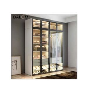 Tùy Chỉnh Nội Thất Phòng Ngủ Tủ Quần Áo Bằng Gỗ Hai Cửa Ba Thiết Kế Cửa Bán Buôn Tùy Chỉnh Hiện Đại Bằng Gỗ Phòng Ngủ Đi Bộ Trong Tủ Quần Áo - Product Image 4