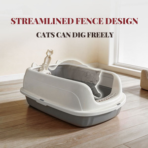 Vente en gros - Offre Spéciale : <span class=keywords><strong>Bac</strong></span> à litière pour <span class=keywords><strong>chat</strong></span> XL Premium semi-fermé avec côtés hauts et pédale, anti-éclaboussures, facile à nettoyer - Product Image 3