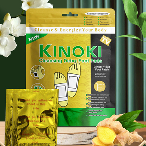 Patchs pour les pieds à nettoyage en profondeur, extrait de vinaigre de bambou, gingembre, détoxifiant, relaxant - Product Image 6