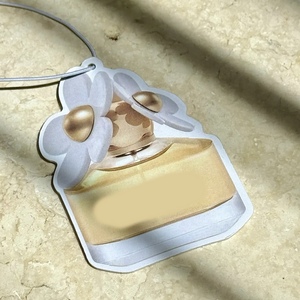 Duft Kunden spezifische Größe Modische natürliche Duft Lufter frischer Starker Duft Parfüm Hängendes Papier Auto mit Logo - Product Image 4