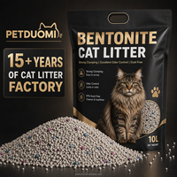 Litière pour chat en bentonite de sodium, faible teneur en poussière, haute absorption, 1-3,5 mm, fabrication directe d'usine, fabricant OEM